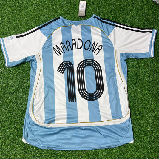 Diego Armando Maradona Argentinien Retro-Fußballtrikot Maillot Trikot
