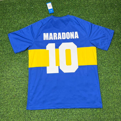 Diego Armando Maradona Boca Juniors 1981-1982 Retro Football Jersey