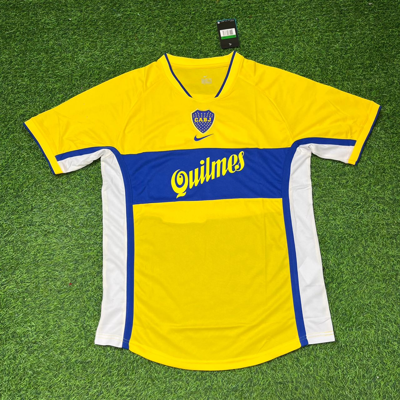 Diego Armando Maradona Boca Juniors Yellow Retro Football Jersey