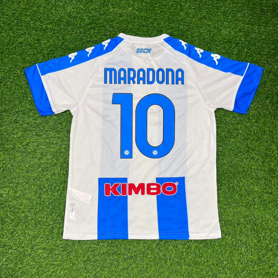 Diego Armando Maradona Napoli Home Football Retro Jersey Kit