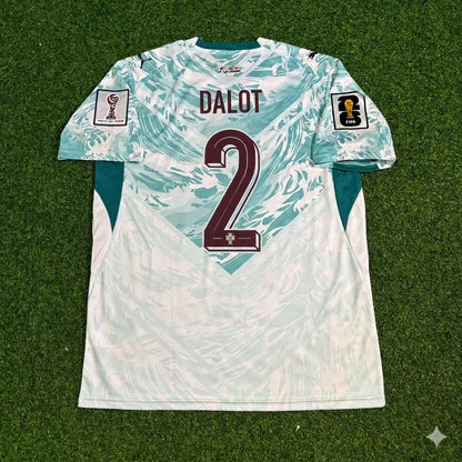 Diego Dalot Portugal 2026 World Cup White Away Football Jersey