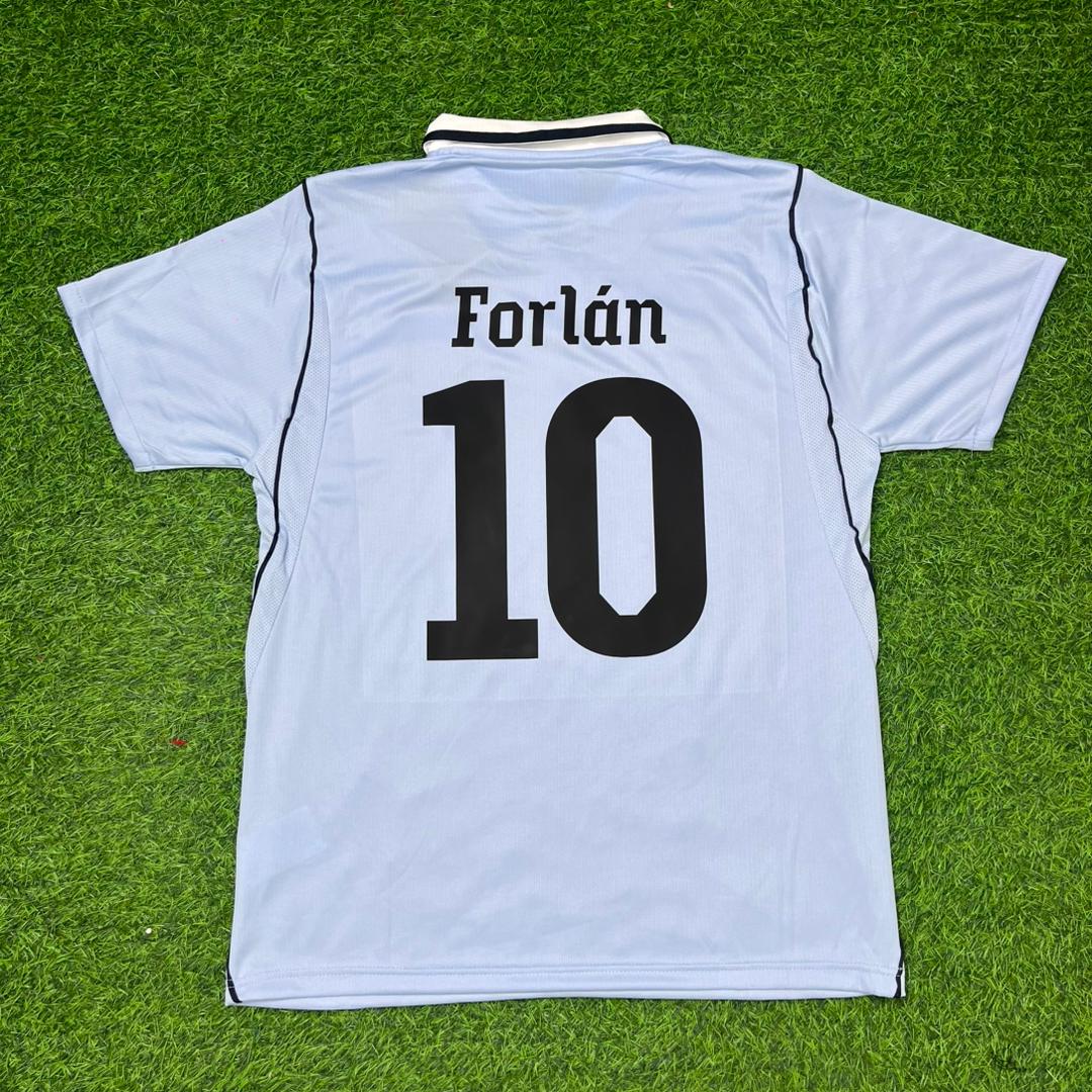 Diego Forlán #10 Uruguay World Cup Commemorative Special Blue Football Jersey