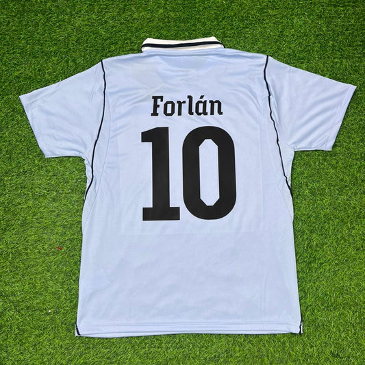 Diego Forlán #10 Uruguay World Cup Commemorative Special Blue Football Jersey