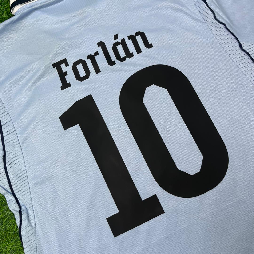 Diego Forlán #10 Uruguay World Cup Commemorative Special Blue Football Jersey