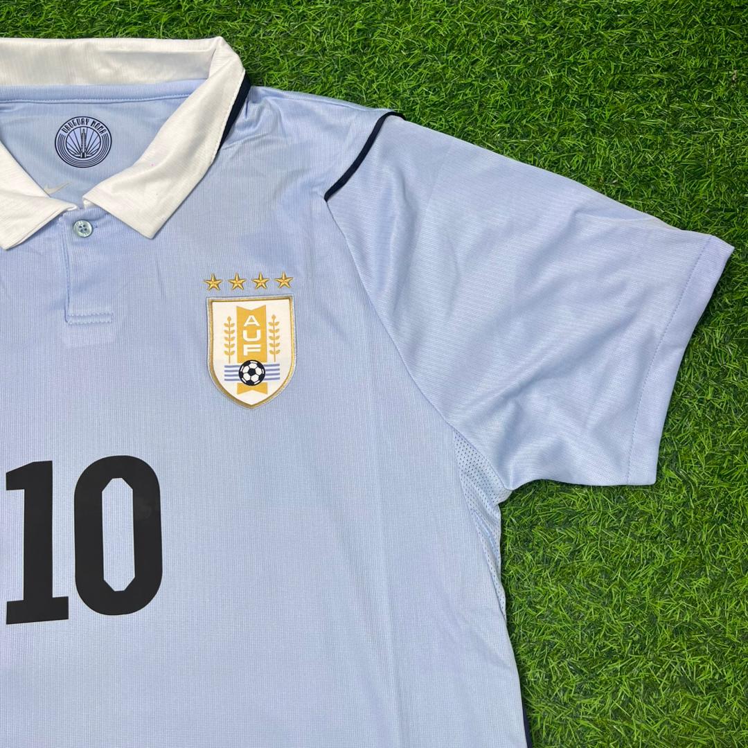 Diego Forlán #10 Uruguay World Cup Commemorative Special Blue Football Jersey