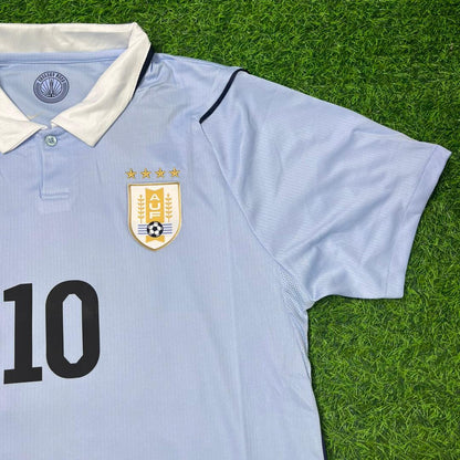Diego Forlán #10 Uruguay World Cup Commemorative Special Blue Football Jersey
