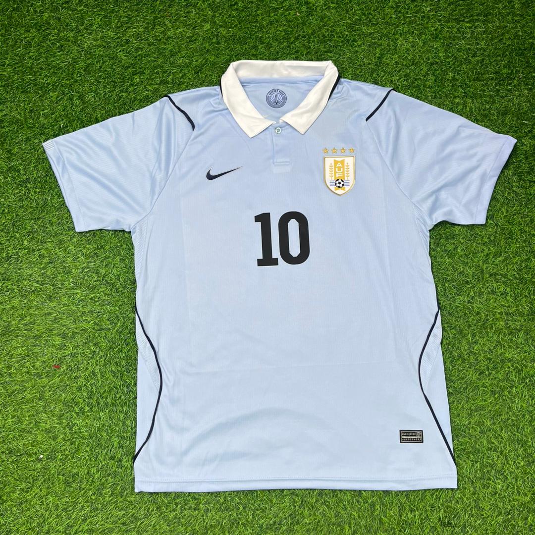 Diego Forlán #10 Uruguay World Cup Commemorative Special Blue Football Jersey