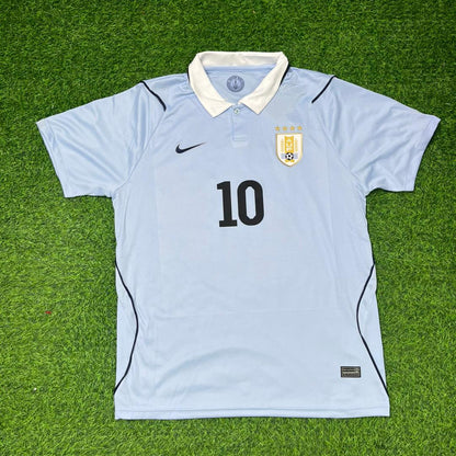 Diego Forlán #10 Uruguay World Cup Commemorative Special Blue Football Jersey