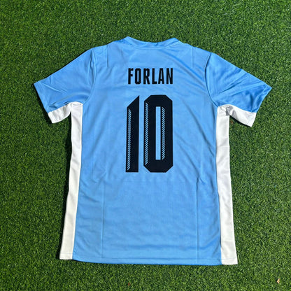 Diego Forlán #10 Uruguay World Cup Special Edition Blue Football Jersey