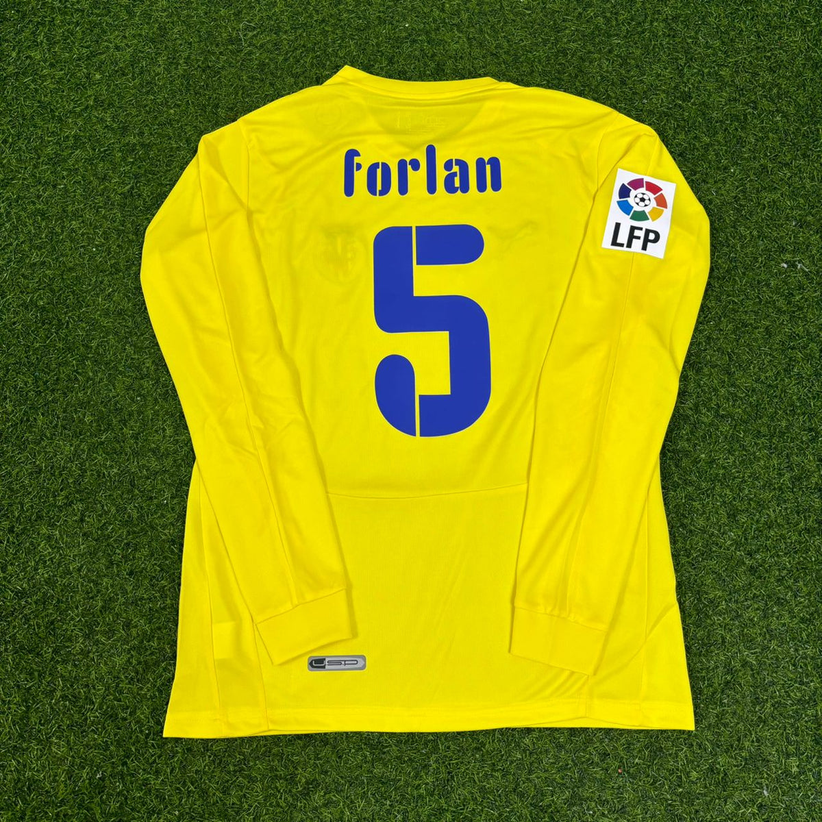 Diego Forlan 5 Villarreal CF 2008/2009 Long Sleeve Retro Football Jersey
