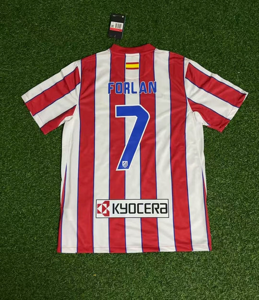 Diego Forlan Atletico Madrid 2011 Retro Football Jersey Kit