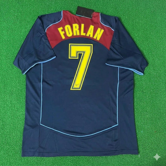 Diego Forlán #7 Atletico Madrid SpiderMan Retro Football Jersey