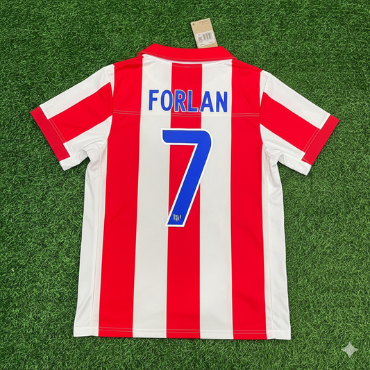 Diego Forlan Atletico de Madrid Retro Soccer Kit Jersey Trikot Maglia Shirt