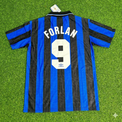 Diego Forlan Inter Home Retro Football Jersey