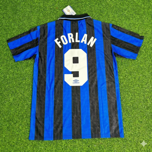 Diego Forlan Inter Home Retro Football Jersey