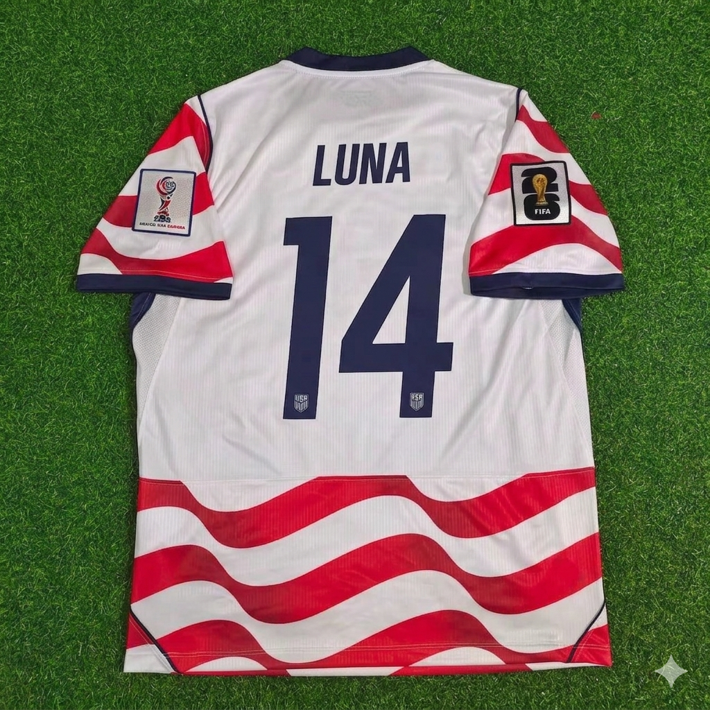 Diego Angel Luna 14- USA 2026 World Cup Home Football Jersey