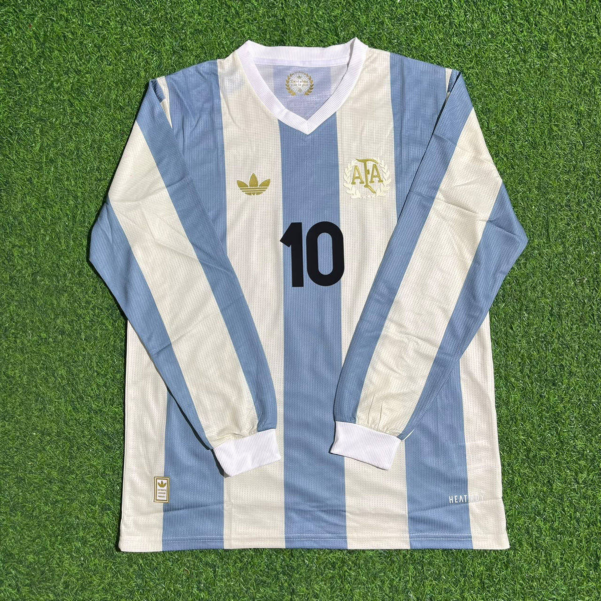 Diego Armando Maradona Argentina Retro Long Sleeve Retro Football Jersey Kit