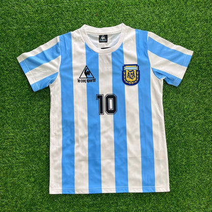 Diego Maradona Argentina 1986 Home Retro Football Jersey Kit