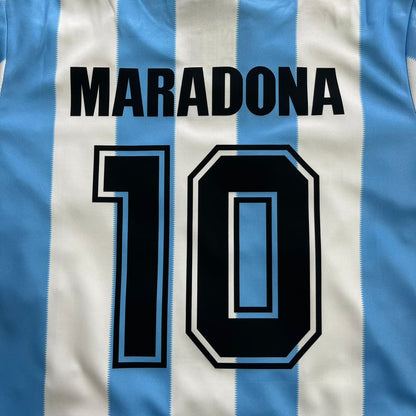 Diego Maradona Argentina 1986 Home Retro Football Jersey Kit