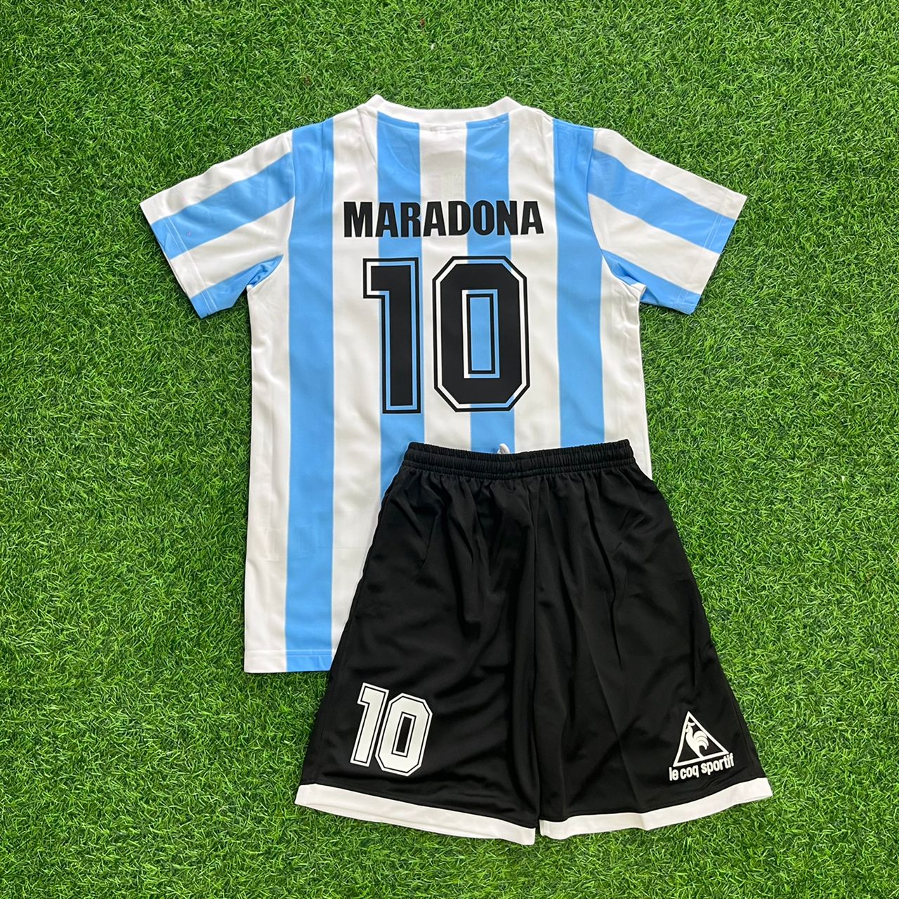 Diego Maradona Argentina Retro Kids Retro Football Jersey Kit