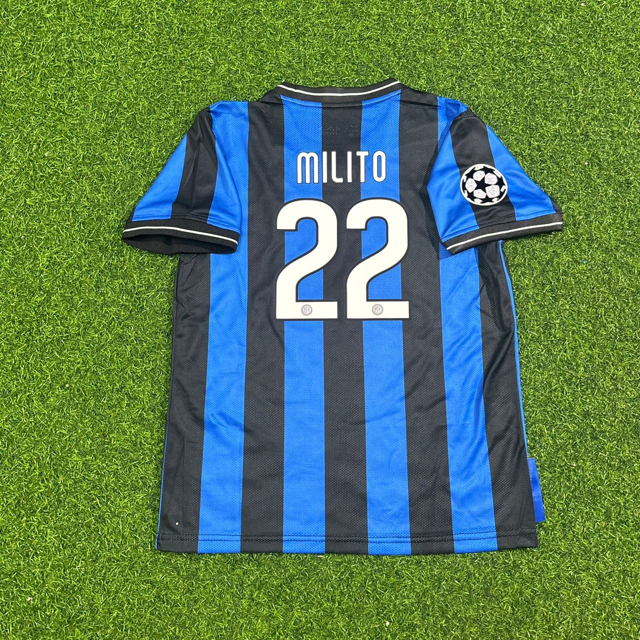 Diego Milito Inter Milan 2010 Champions League Final Kids Football Jersey