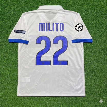 Diego Milito Inter 2009/2010 White Retro Football Jersey
