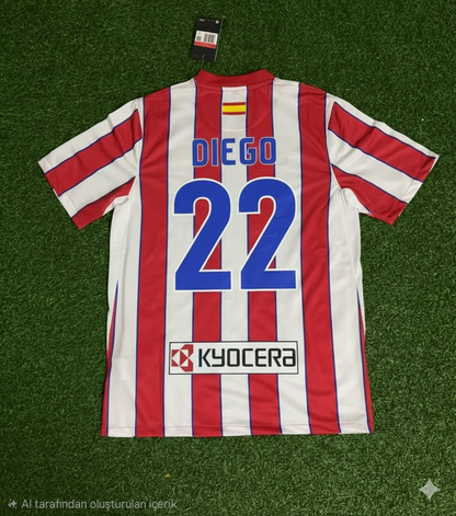 Diego Ribas Atletico Madrid 2011 Retro Football Jersey Kit