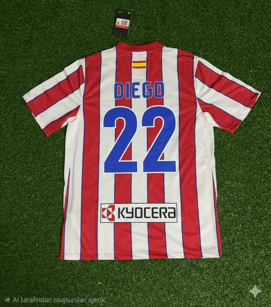 Diego Ribas Atletico Madrid 2011 Retro Football Jersey Kit