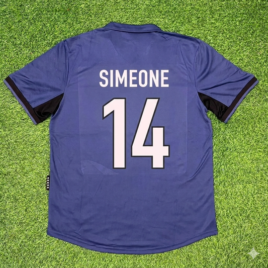 Diego Simeone #14 Inter Milan 1998-1999 Home Retro Football Jersey
