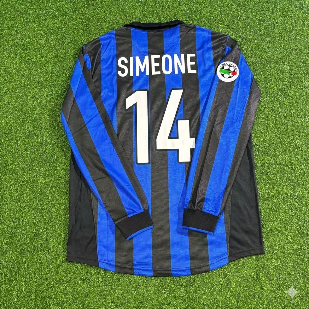 Diego Simeone - Inter 1998 1999 Retro Jersey Trikot Maillot Maglia Soccer Shirt