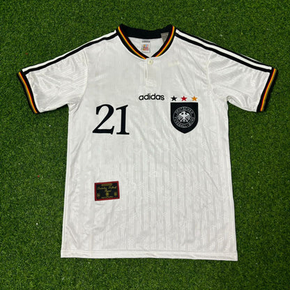 Dieter Eilts Deutschland EM 1996 Finale Heim Retro Fußballtrikot Set
