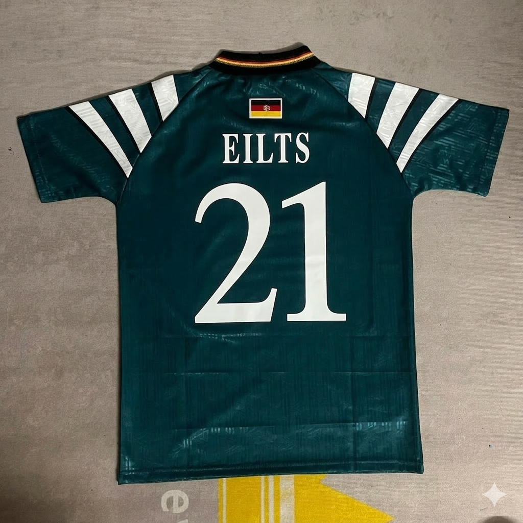Dieter Eilts Germany Deutschland EURO 1996 Retro Jersey Trikot Soccer Shirt