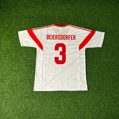 Dietmar Beiersdorfer Hamburger SV 1988 Weißes Heimtrikot Retro Fußballtrikot