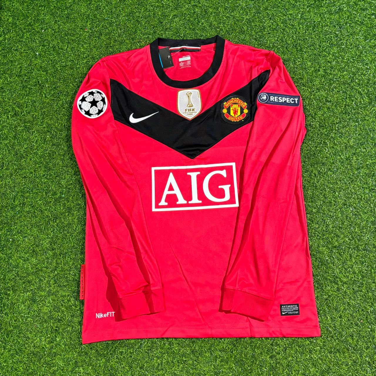 Dimitar Berbatov #9 Manchester United 2009-2010 Retro Long Sleeve Football Jersey