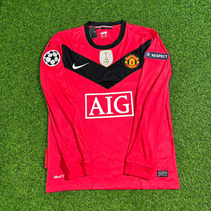 Dimitar Berbatov #9 Manchester United 2009-2010 Retro Long Sleeve Football Jersey
