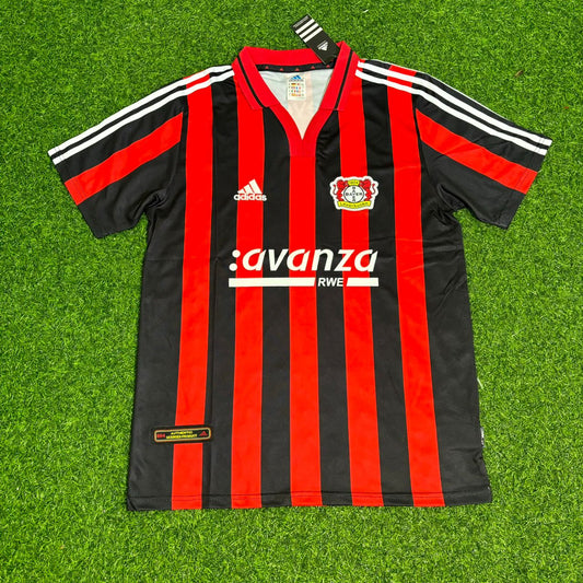 Bayer 04 Leverkusen Home Camiseta de Fútbol 2001 - 2002. Sponsored by Bayer 04 Leverkusen Home Camiseta de Fútbol 2001 - 2002. Sponsored by