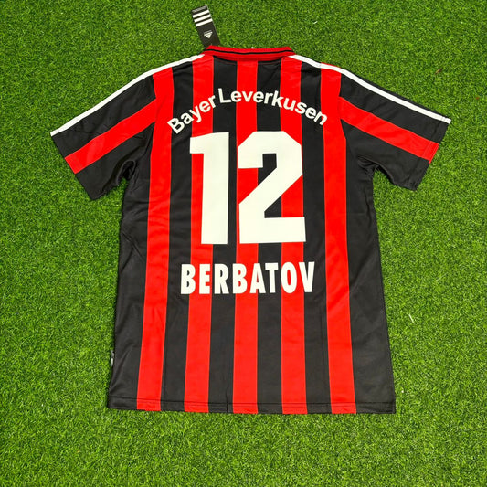 Dimitar Berbatov Bayer Leverkusen 2000/2001 Home Retro Football Jersey