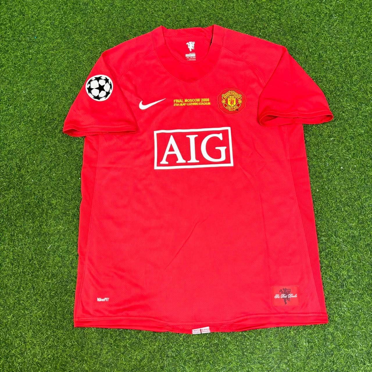 Dimitar Berbatov Manchester United 2008 Champions League Final Retro Home Football Jersey
