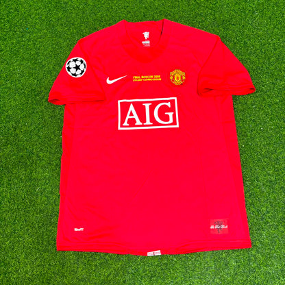 Dimitar Berbatov Manchester United 2008 Champions League Final Retro Home Football Jersey