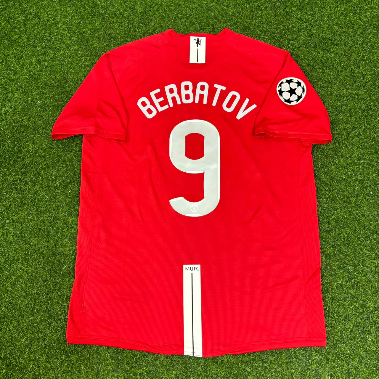 Dimitar Berbatov Manchester United 2008 Champions League Final Retro Home Football Jersey