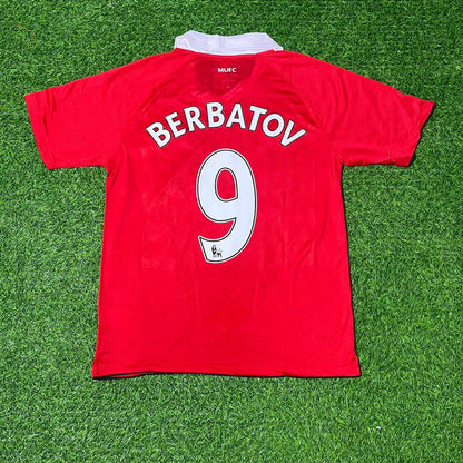 Dimitar Berbatov Manchester United 2010/2011 Retro Home Football Jersey