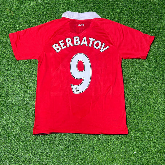 Dimitar Berbatov Manchester United 2010/2011 Retro Home Football Jersey