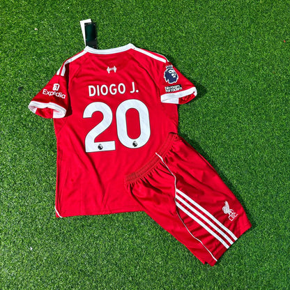Diogo Jota Liverpool Legend Tribute Kids Football Jersey Kit