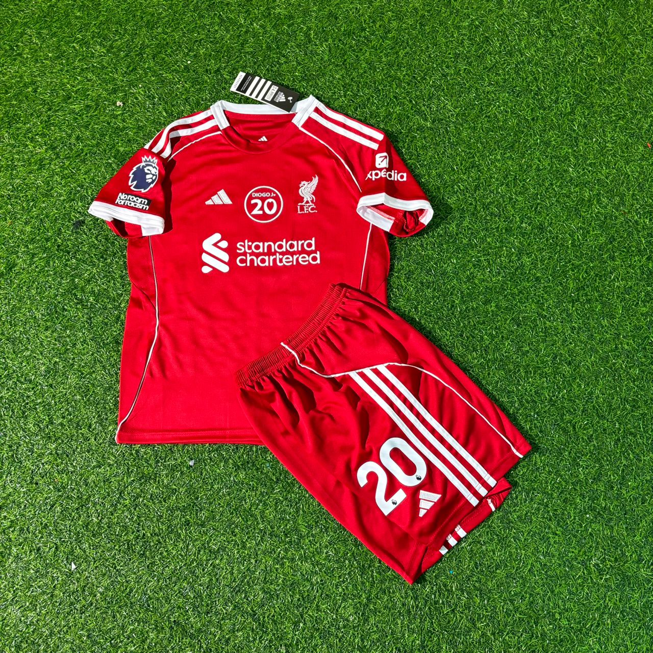 Diogo Jota Liverpool Legend Tribute Kids Football Jersey Kit