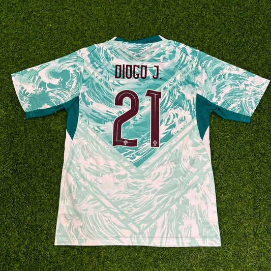 Diogo Jota Portugal 2026 World Cup White Away Football Jersey