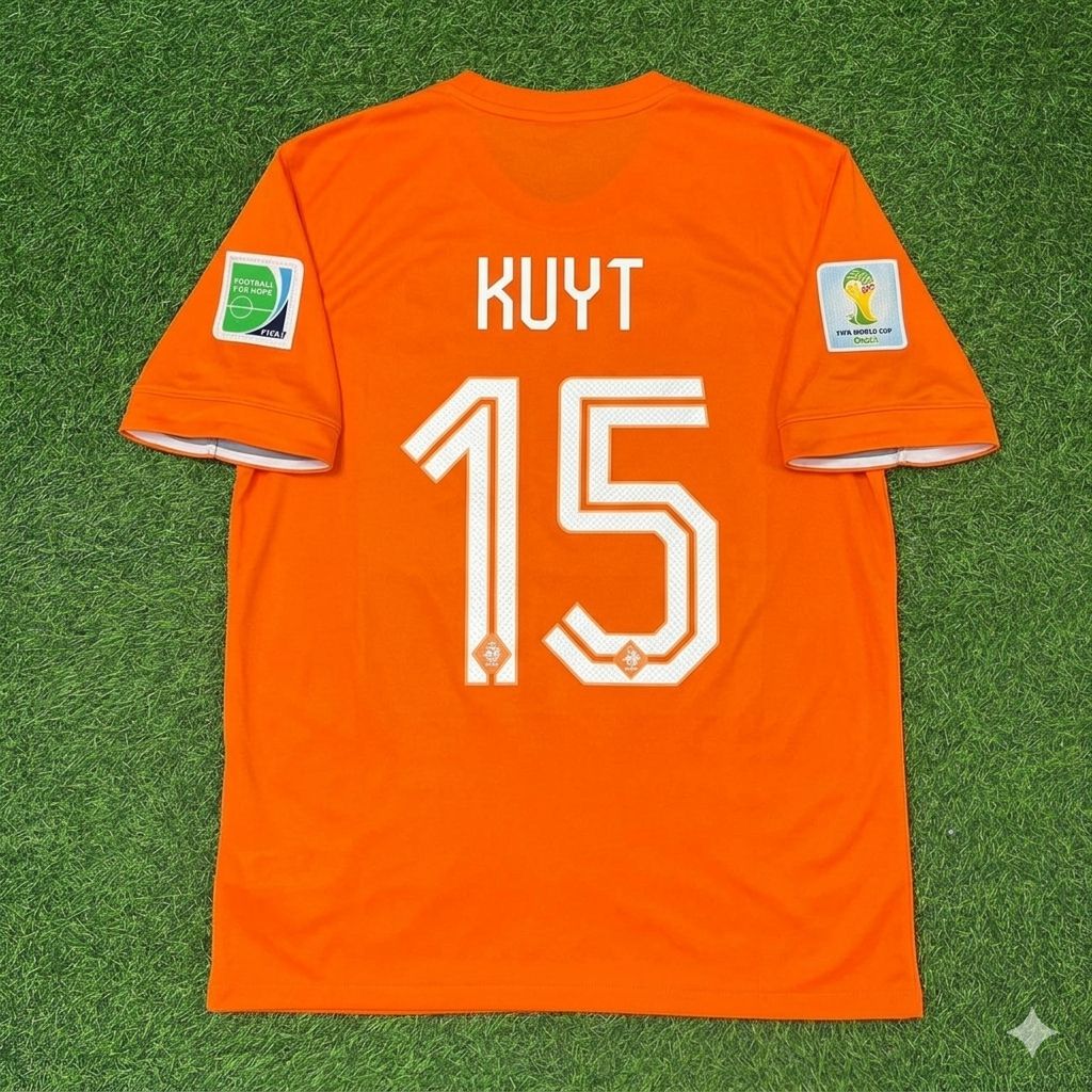Dirk Kuyt Netherlands 2014 World Cup Home Football Jersey