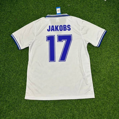 Ditmar Jakobs #17 Hamburger SV 1979/80 Weißes Heimtrikot Retro Fußballtrikot