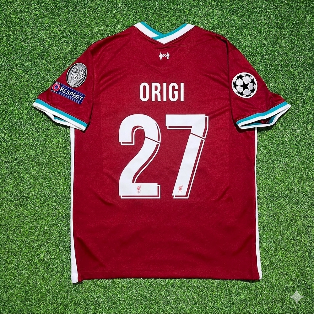 Divock Origi 27# Liverpool 2019 2020 Home Retro Football Jersey