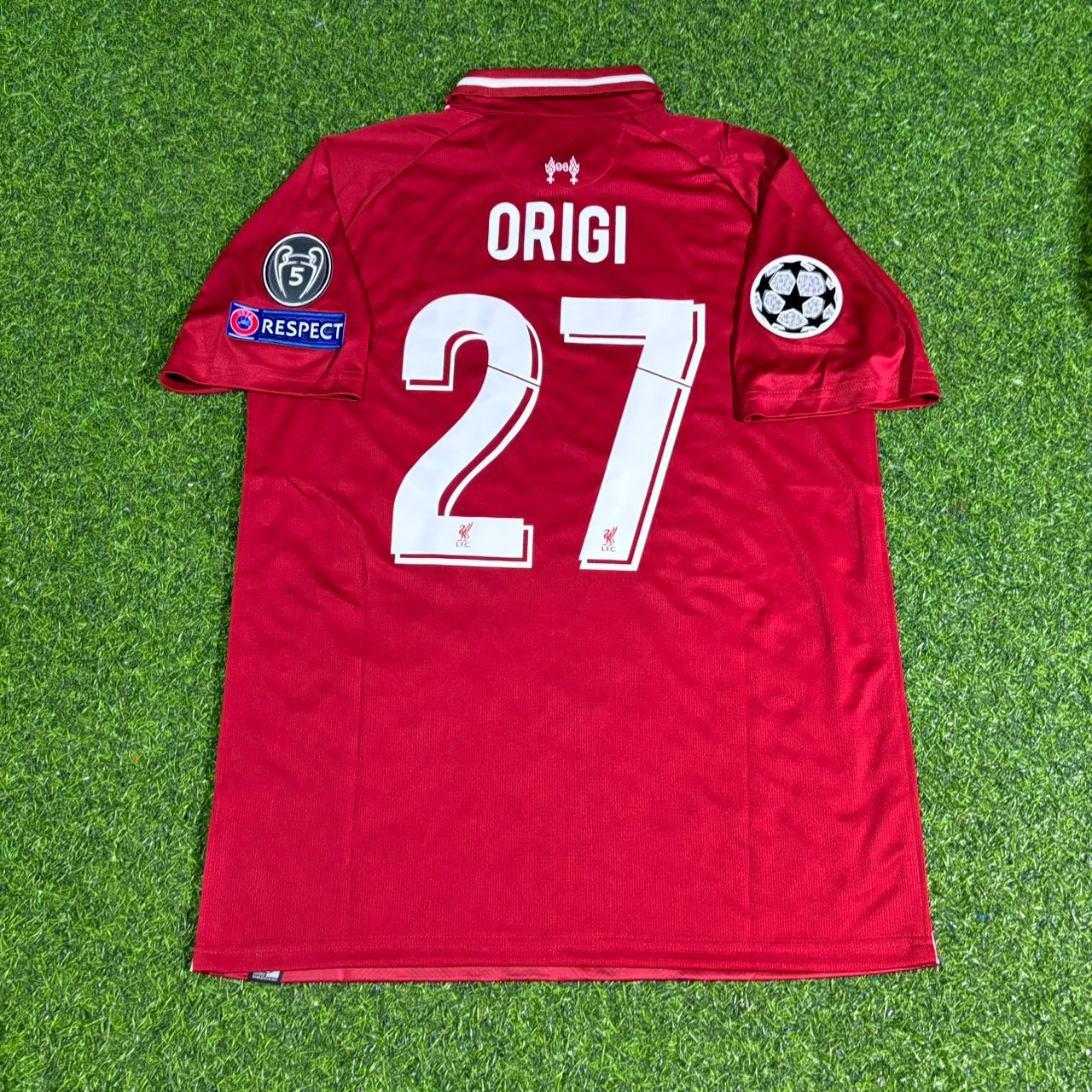 Divock Origi Liverpool 2019 CL Final Retro Kit Jersey Trikot Maillot Maglia