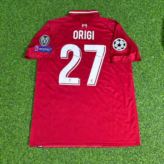 Divock Origi Liverpool 2019 CL Final Retro Kit Jersey Trikot Maillot Maglia